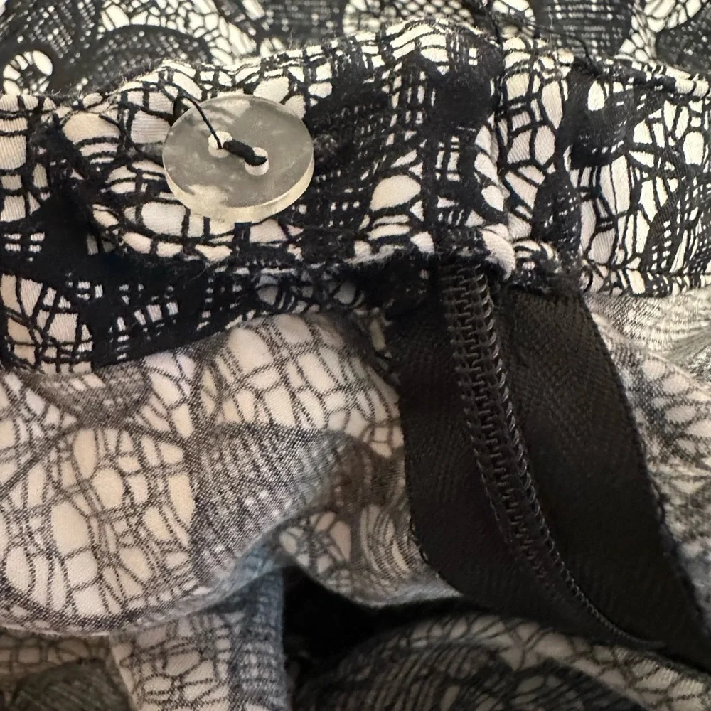 Grace Floral Lace Pattern A-Line Skirt - Picture 2 of 9